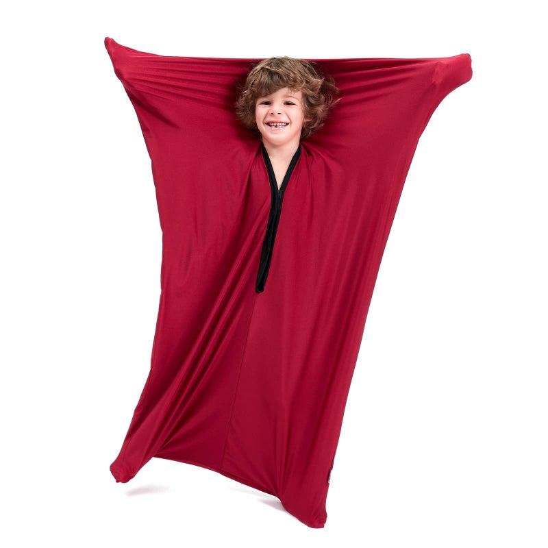 SANHO Sensory Sock Body SockMediumPerfect for Children with Sensory Processing DisorderUpdated VersionWine Red